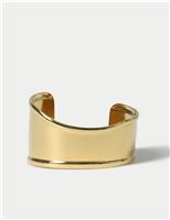 Gold Tone Wave Cuff