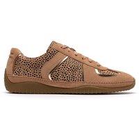 Clarks Meridor Lo Animal Print Trainers Brown Mix