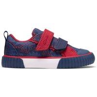 Clarks Kids' Dinosaur Riptape Trainers (4 Small-6 Small) Navy Mix