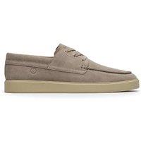 Clarks Wide Fit Suede Boat Shoes Grey