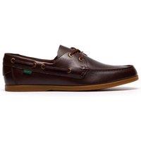 Clarks Wide Fit Leather Boat Shoes Brown