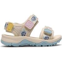 Clarks Kids' Riptape Sandals (4 Small - 6 Small) Cream Mix