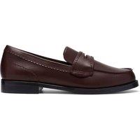 Clarks Leather Flat Loafers Brown