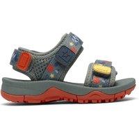 Clarks Wharf Tide Green Combi Sandals (4-6 Small) Grey Mix