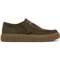 Clarks Torhill Lo Suede Walking Shoes Olive