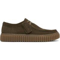Clarks Torhill Lo Suede Walking Shoes Olive