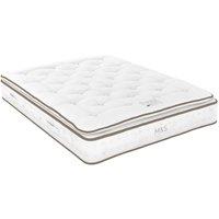 M&S 1000 British Wool Pocket Spring Medium Firm Pillowtop Mattress White