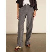 BAUKJEN Cotton Rich Wide Leg Trousers Grey
