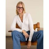 BAUKJEN Tie Neck Blouse White