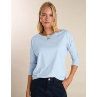 BAUKJEN Pure Cotton Relaxed Top Light Blue
