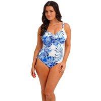 Fantasie Kefalonia Floral Wired Twist Front Swimsuit (D-H) White Mix