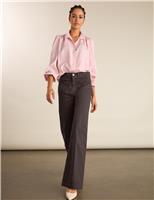 BAUKJEN High Waisted Wide Leg Jeans Dark Brown