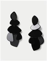 Resin Cascade Drop Earrings