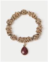 Filigree Stretch Charm Bracelet