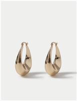 Chunky Oval Hoop Earrings