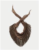 Paisley and Bead Tassel Neckerchief