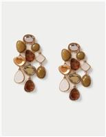 Multi-Faceted Cascade Drop Earrings