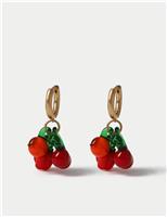 Glass Fruit Fishhook Earrings