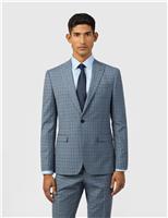 Slim Fit Wool Rich Check Blazer