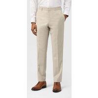 Ted Baker Slim Fit Wool Rich Performance Trousers Beige
