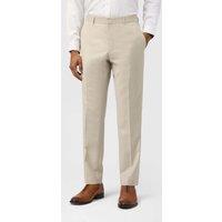 Ted Baker Slim Fit Wool Rich Performance Trousers Beige