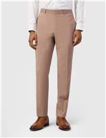 Ted Baker Slim Fit Wool Blend Suit Trousers Pink