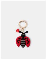 Beaded Love Bug Bag Charm