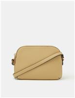 ACCESSORIZE Double Zip Cross Body Bag Yellow