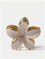 Floral Enamel Metal Claw