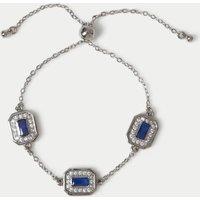 M&S Platinum Plated Toggle Bracelet Silver