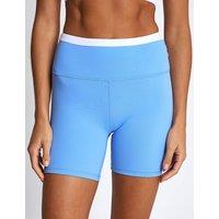 Lilybod Sara 5 High Waisted Gym Shorts Light Blue