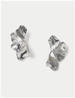 Textured Oversized Flower Earrings