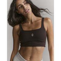 FP Movement Never Better Cotton Rich Non Wired Sports Bra Medium Brown
