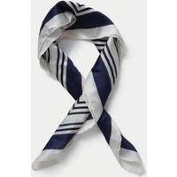 M&S Square Stripe Scarf Black