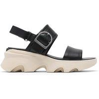 Sorel Kinetic Impact Wedge Sandals White/Black