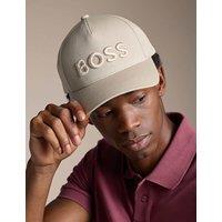 Boss Seth Boss Pure Cotton Baseball Cap Beige