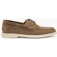 Boss Boat shoes in suede with contrast sole Beige