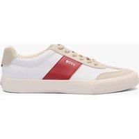 Boss Aiden Leather Trainers White Mix