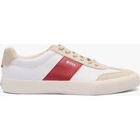 BOSS Aiden Leather Trainers White Mix