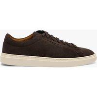 Boss Kieran Tenn suede trainers Dark Brown