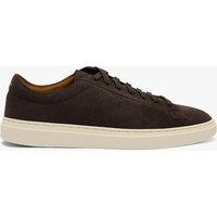 Boss Kieran Tenn suede trainers Dark Brown