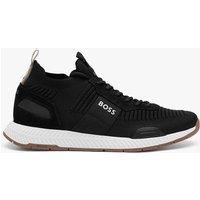 Boss Titanium Runn knitted trainers Black