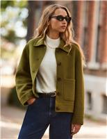 RO&ZO Wool Blend Utility Jacket Oatmeal