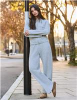 Collared Zip Up Cardigan with Wool