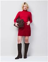 Suede Mini A-Line Skirt