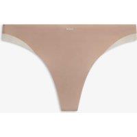 Boss High Rise Microfibre Thong Beige