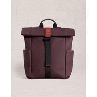 White Stuff Rubberised Backpack Purple