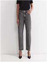 Sportscraft High Waisted Barrel Leg Jeans Black/Grey