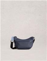 White Stuff Rubberised Cross Body Bag Navy