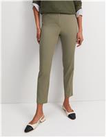 Sportscraft Cotton Rich Slim Fit Cropped Trousers Khaki